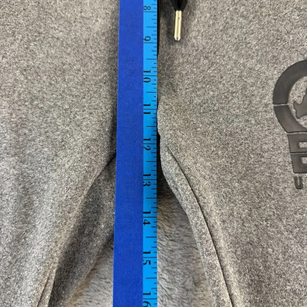Ecko Unltd Men's Small Gray Jogger Sweatpants Logo Zip Pocket Tapered